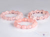 ROSE QUARTZ Crystal Bracelet - Oval Beads - Beaded Bracelet, Birthstone Bracelet, Handmade Jewelry, Healing Crystal Bracelet, E1720-Throwin Stones