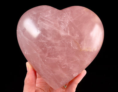 ROSE QUARTZ Crystal Heart - Crystal Carving, Housewarming Gift, Home Decor, Healing Crystals and Stones, 54693-Throwin Stones