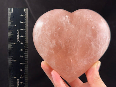 ROSE QUARTZ Crystal Heart - Crystal Carving, Housewarming Gift, Home Decor, Healing Crystals and Stones, 54695-Throwin Stones