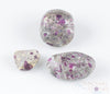 RUBY in Matrix Tumbled Stones - Tumbled Crystals, Birthstone, Self Care, Healing Crystals and Stones, E1435-Throwin Stones