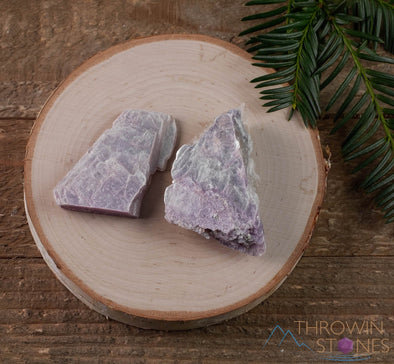 Raw LEPIDOLITE Crystal - Metaphysical Home Decor, Raw Rocks and Minerals, E0004-Throwin Stones