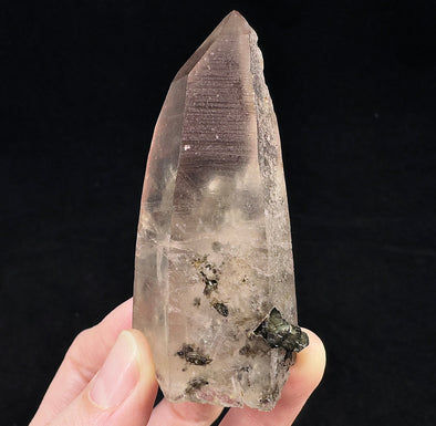 Raw WITCHES FINGER LEMURIAN Quartz Crystal - Raw Rocks and Minerals, Home Decor, Unique Gift, 53247-Throwin Stones