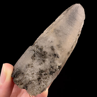 Raw WITCHES FINGER LEMURIAN Quartz Crystal - Raw Rocks and Minerals, Home Decor, Unique Gift, 53266-Throwin Stones
