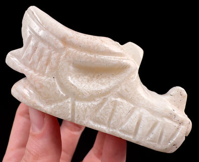 SCOLECITE Crystal Dragon - Dragon Figurine, Crystal Carving, Housewarming Gift, Home Decor, 53641-Throwin Stones
