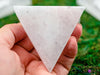 SELENITE Charging Plate - White Triangle, Triple Goddess - Selenite Plate, Crystal Charging Plate, Crystal Tray, E1897-Throwin Stones
