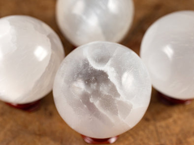SELENITE Crystal Sphere - Crystal Ball, Housewarming Gift, Home Decor, E1125-Throwin Stones