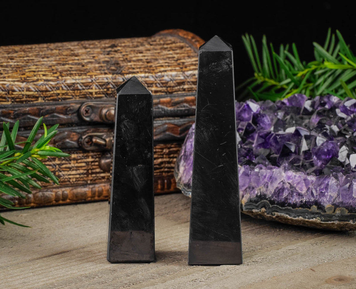 Shungite 6 Side Obelisk 2024