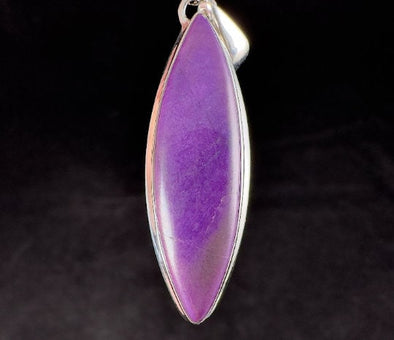 SUGILITE Crystal Pendant - AA, Sterling Silver, Marquise Cabochon - Handmade Jewelry, Gift for Her, 54233-Throwin Stones