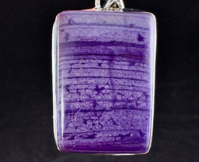 SUGILITE Crystal Pendant - AA, Sterling Silver, Rectangle Cabochon - Fine Jewelry, Healing Crystals and Stones, 54227-Throwin Stones