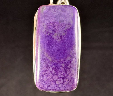 SUGILITE Crystal Pendant - AA, Sterling Silver, Rectangle Cabochon - Handmade Jewelry, Gift for Her, 54232-Throwin Stones