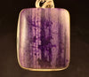 SUGILITE Crystal Pendant - Genuine Sugilite Square Shaped Cabochon with a Polished Finish set in a Sterling Silver Open Back Bezel, 52958-Throwin Stones