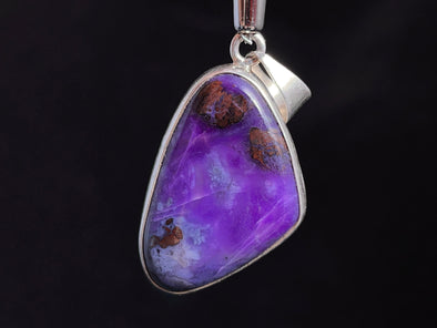 SUGILITE Crystal Pendant - Sterling Silver - Handmade Jewelry, Healing Crystals and Stones, 45952-Throwin Stones