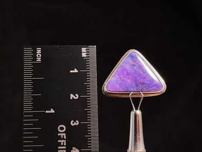 SUGILITE Crystal Pendant - Sterling Silver, Triangle - Handmade Jewelry, Healing Crystals and Stones, 45962-Throwin Stones