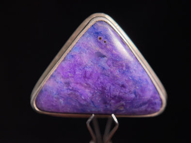 SUGILITE Crystal Pendant - Sterling Silver, Triangle - Handmade Jewelry, Healing Crystals and Stones, 45962-Throwin Stones