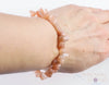SUNSTONE Crystal Bracelet - Chip Beads - Beaded Bracelet, Handmade Jewelry, Healing Crystal Bracelet, E0830-Throwin Stones