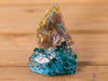 Smoky QUARTZ w SHATTUCKITE, DIOPTASE Raw Crystal Cluster - Housewarming Gift, Home Decor, Raw Crystals and Stones, 40284-Throwin Stones