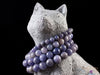TANZANITE Crystal Bracelet - Round Beads - Beaded Bracelet, Birthstone Bracelet, Handmade Jewelry, Healing Crystal Bracelet, E1240-Throwin Stones