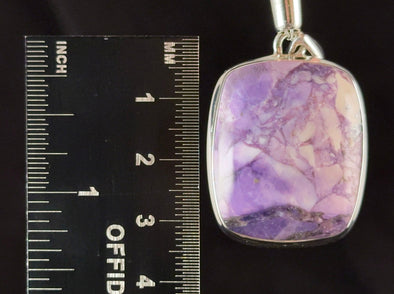 TIFFANY STONE Crystal Pendant - Sterling Silver, Opal Fluorite Bertrandite Beryllium - Fine Jewelry, Healing Crystals and Stones, 54494-Throwin Stones