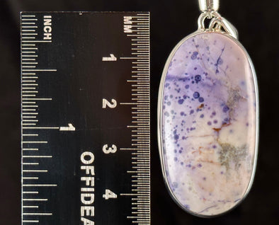 TIFFANY STONE Crystal Pendant - Sterling Silver, Opal Fluorite Bertrandite Beryllium - Fine Jewelry, Healing Crystals and Stones, 54500-Throwin Stones