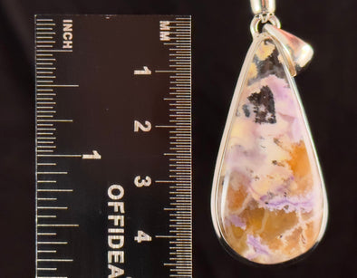TIFFANY STONE Crystal Pendant - Sterling Silver, Opal Fluorite Bertrandite Beryllium - Fine Jewelry, Healing Crystals and Stones, 54501-Throwin Stones