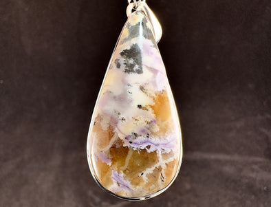 TIFFANY STONE Crystal Pendant - Sterling Silver, Opal Fluorite Bertrandite Beryllium - Fine Jewelry, Healing Crystals and Stones, 54501-Throwin Stones