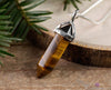 TIGERS EYE Crystal Pendant - Crystal Points, Handmade Jewelry, Healing Crystals and Stones, E1263-Throwin Stones