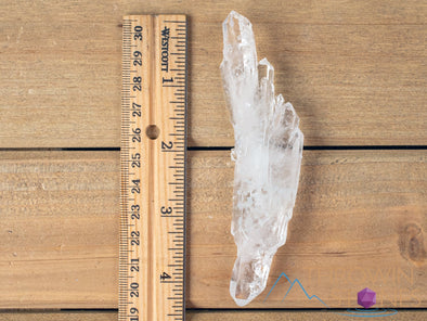 Tabular COOKEITE in Clear QUARTZ Raw Crystal - Housewarming Gift, Home Decor, Raw Crystals and Stones, 40826-Throwin Stones