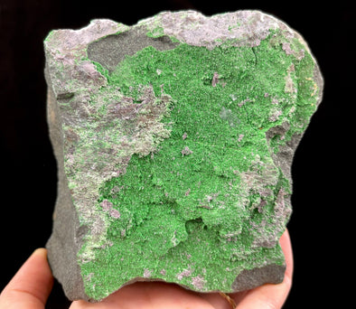 UVAROVITE Raw Crystal Cluster Druzy - Rare Calcium Chromium Green Garnet Stone - Home Decor, Raw Crystals and Stones, 51654-Throwin Stones