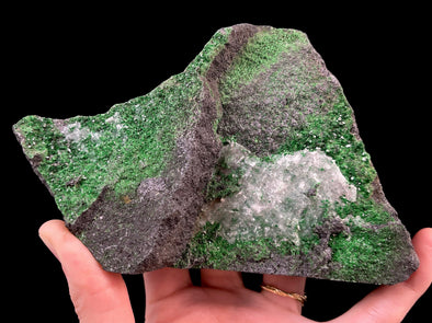 UVAROVITE Raw Crystal Cluster Druzy - Rare Calcium Chromium Green Garnet Stone - Home Decor, Raw Crystals and Stones, 51677-Throwin Stones