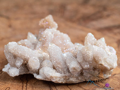 White Angel AURA QUARTZ - Rainbow Quartz Crystal, Spirit Quartz, Crystal Decor, 46681-Throwin Stones