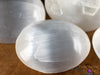 White SELENITE Crystal Palm Stone - Worry Stone, Self Care, Healing Crystals and Stones, E1124-Throwin Stones