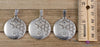 YIN YANG Pendant, Flower of Life Pendant - Silver Pendant, Hippie Necklace, Sacred Geometry, E1509-Throwin Stones