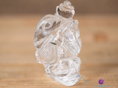 CLEAR HIMALAYAN QUARTZ Crystal Ganesha - Lord Ganesh Statue, Crystal Carving, Home Decor, Healing Crystals and Stones, 40697