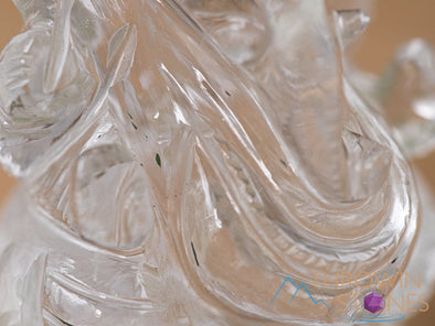 CLEAR HIMALAYAN QUARTZ Crystal Ganesha - Lord Ganesh Statue, Crystal Carving, Home Decor, Healing Crystals and Stones, 40692