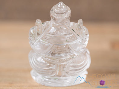 CLEAR HIMALAYAN QUARTZ Crystal Ganesha - Lord Ganesh Statue, Crystal Carving, Home Decor, Healing Crystals and Stones, 40692