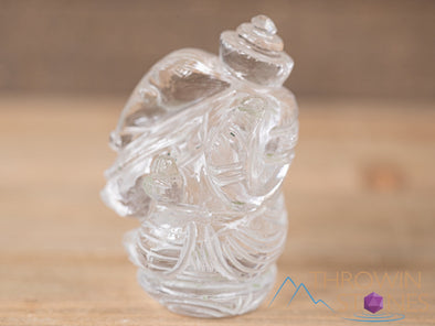 CLEAR HIMALAYAN QUARTZ Crystal Ganesha - Lord Ganesh Statue, Crystal Carving, Home Decor, Healing Crystals and Stones, 40692