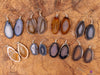 AGATE SLICE Crystal Earrings - Dangle Earrings, Handmade Jewelry, Crystal Drop Earrings, E2157-Throwin Stones