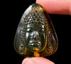 AMBER Crystal Buddha - Crystal Carving, Housewarming Gift, Home Decor, Healing Crystals and Stones, 52681-Throwin Stones