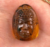 AMBER Crystal Buddha - Crystal Carving, Housewarming Gift, Home Decor, Healing Crystals and Stones, 52690-Throwin Stones