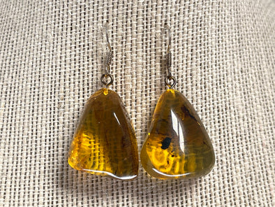 AMBER Crystal Earrings - Statement Earrings, Dangle Earrings, Handmade Jewelry, Healing Crystals and Stones, 48398-Throwin Stones