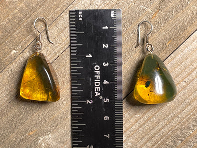 AMBER Crystal Earrings - Statement Earrings, Dangle Earrings, Handmade Jewelry, Healing Crystals and Stones, 48398-Throwin Stones