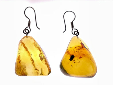 AMBER Crystal Earrings - Statement Earrings, Dangle Earrings, Handmade Jewelry, Healing Crystals and Stones, 48398-Throwin Stones