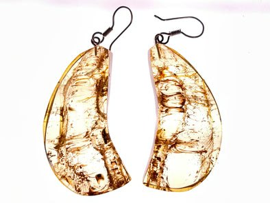 AMBER Crystal Earrings - Statement Earrings, Dangle Earrings, Handmade Jewelry, Healing Crystals and Stones, 48400-Throwin Stones