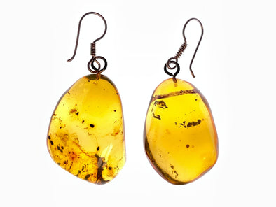 AMBER Crystal Earrings - Statement Earrings, Dangle Earrings, Handmade Jewelry, Healing Crystals and Stones, 48404-Throwin Stones