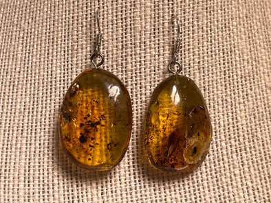 AMBER Crystal Earrings - Statement Earrings, Dangle Earrings, Handmade Jewelry, Healing Crystals and Stones, 48407-Throwin Stones