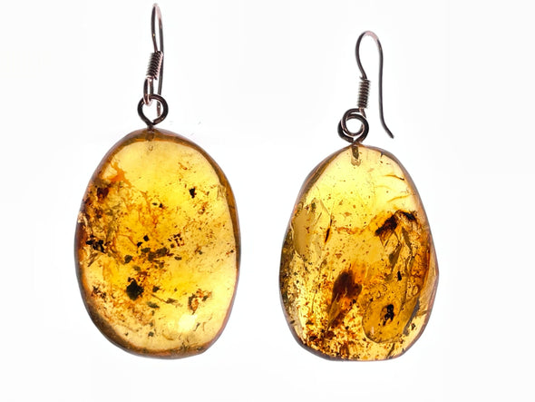 AMBER Crystal Earrings - Statement Earrings, Dangle Earrings, Handmade Jewelry, Healing Crystals and Stones, 48407-Throwin Stones