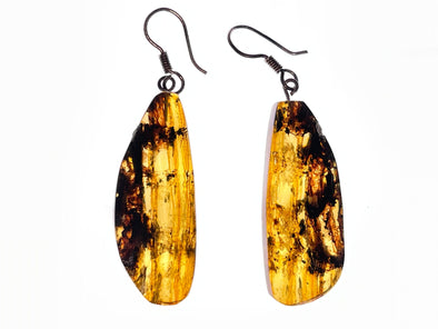 AMBER Crystal Earrings - Statement Earrings, Dangle Earrings, Handmade Jewelry, Healing Crystals and Stones, 48419-Throwin Stones