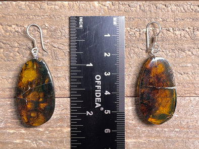 AMBER Crystal Earrings - Statement Earrings, Dangle Earrings, Handmade Jewelry, Healing Crystals and Stones, 48425-Throwin Stones