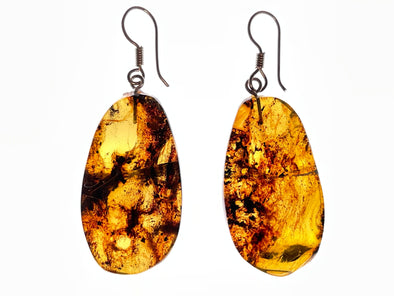 AMBER Crystal Earrings - Statement Earrings, Dangle Earrings, Handmade Jewelry, Healing Crystals and Stones, 48425-Throwin Stones