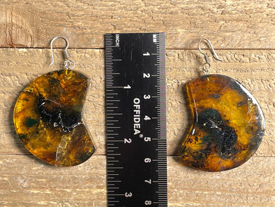 AMBER Crystal Earrings - Statement Earrings, Dangle Earrings, Handmade Jewelry, Healing Crystals and Stones, 48433-Throwin Stones